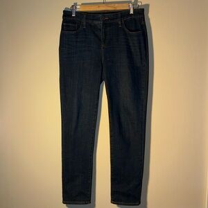 Chico’s So Slimming Girlfriend Slim Leg Ankle Size 4R Indigo Blue Jeans